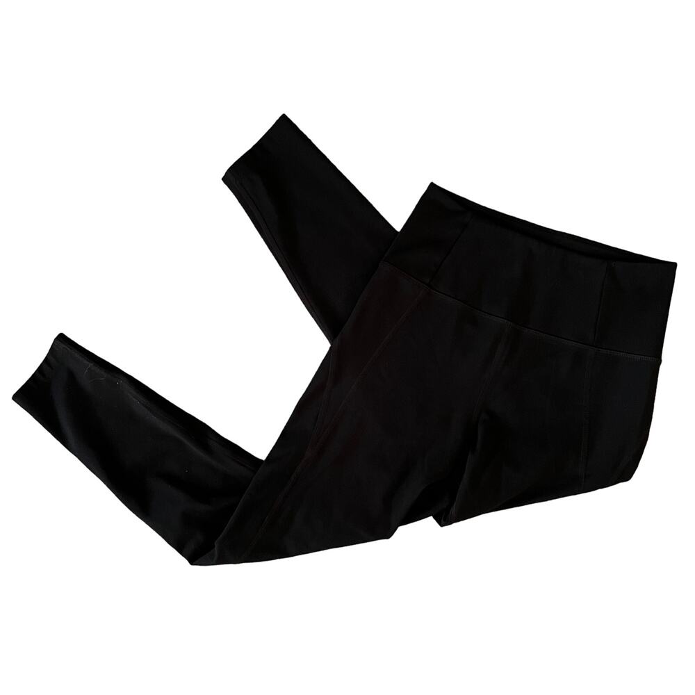 Girlfriend Collective Black Compressive High Rise Leggings 7/8 Length Sz Small